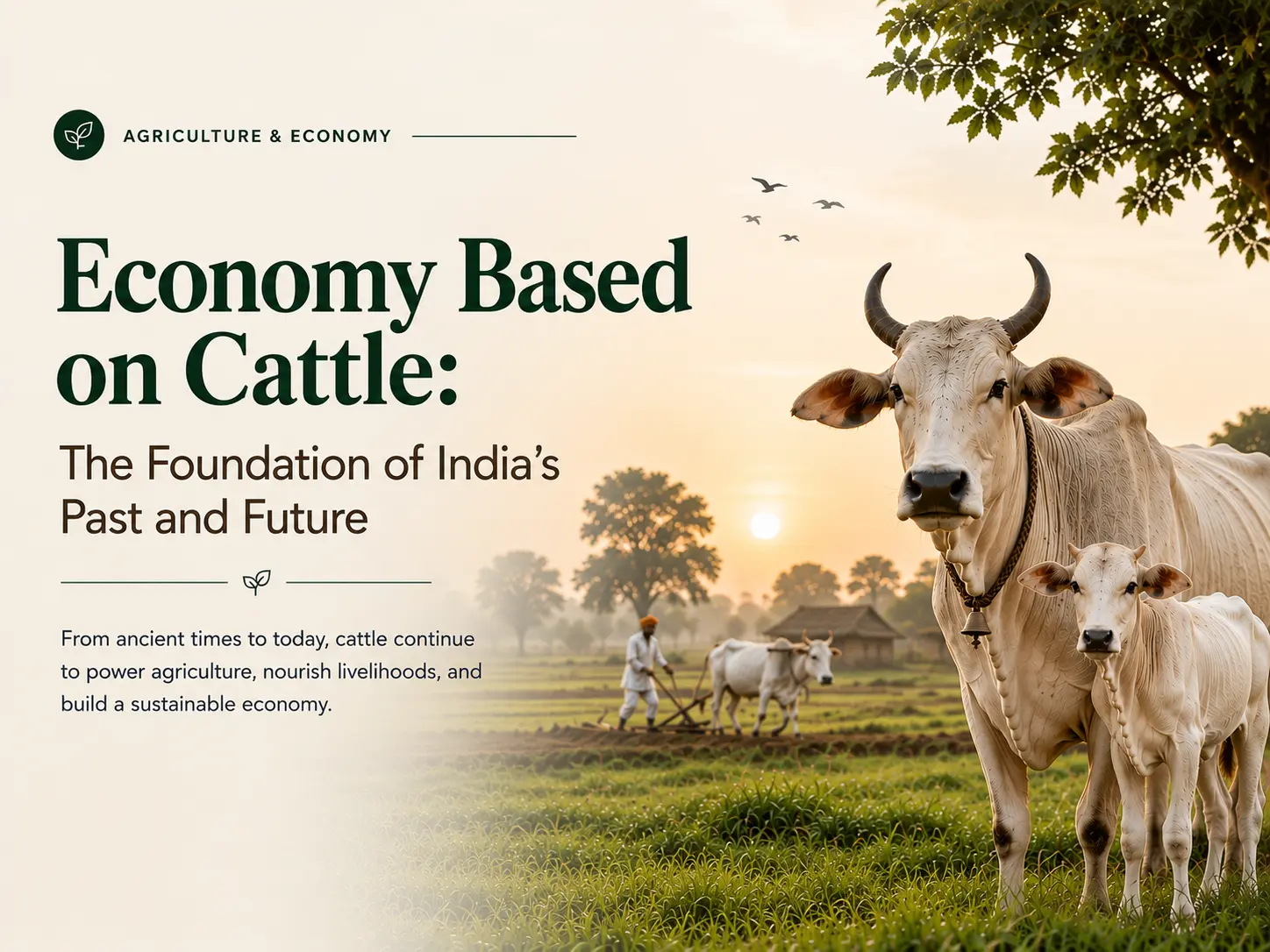 Economy Based on Cattle | India's Ancient and Modern Rural Economy