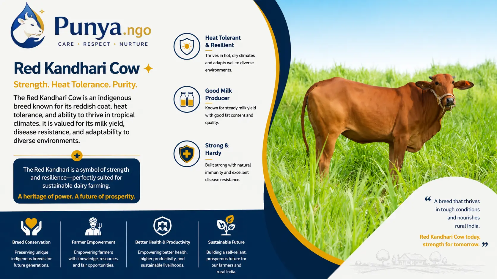 Red Kandhari Cow Breed in India | Guide