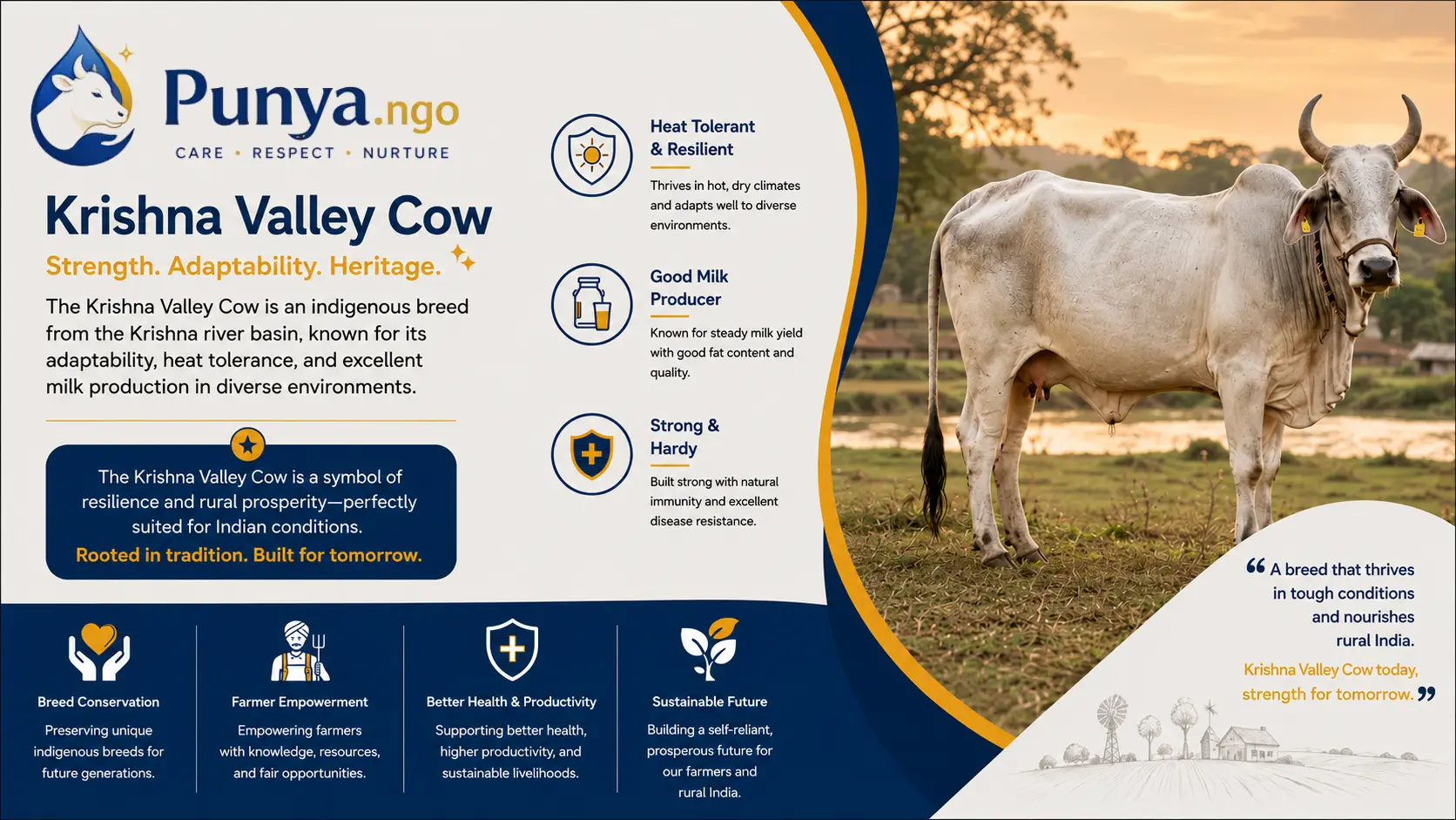 Krishna Valley Cow Breed in India | Guide
